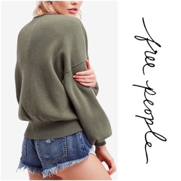 Free People Shadow Sweater - MOSS - Picture 4 of 6